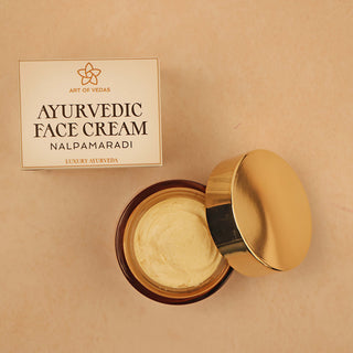 Unleash the transformative power of Ayurveda with Art of Vedas Ayurvedic Face Cream, a luxurious blend of Ayurvedic herbs, oils and ancient wisdom that awakens your skin's natural radiance and promotes a healthy, youthful complexion.