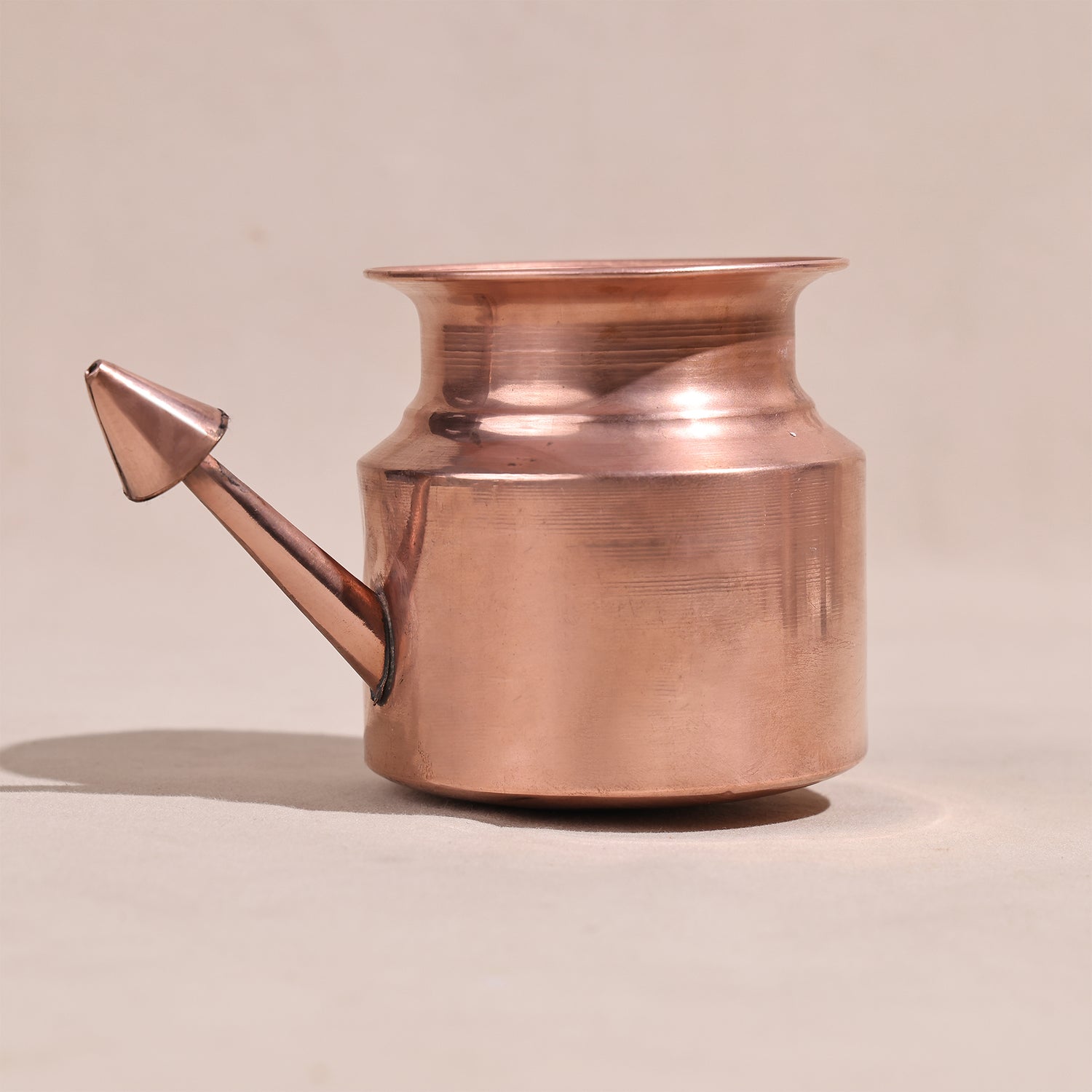 Art of Vedas Copper Jal Neti Pot - Pure Copper Neti Pot for Ayurvedic Nasal Cleansing and Sinus Health