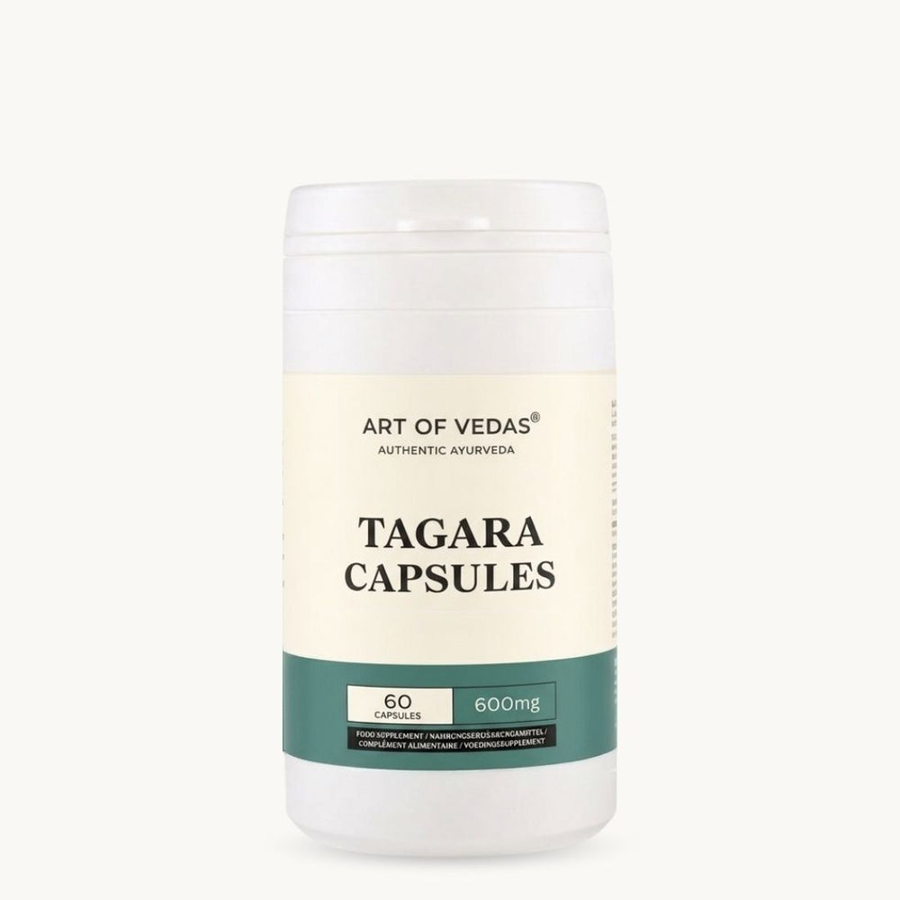 Art of Vedas, Tagara Capsules, Ayurvedisch supplement